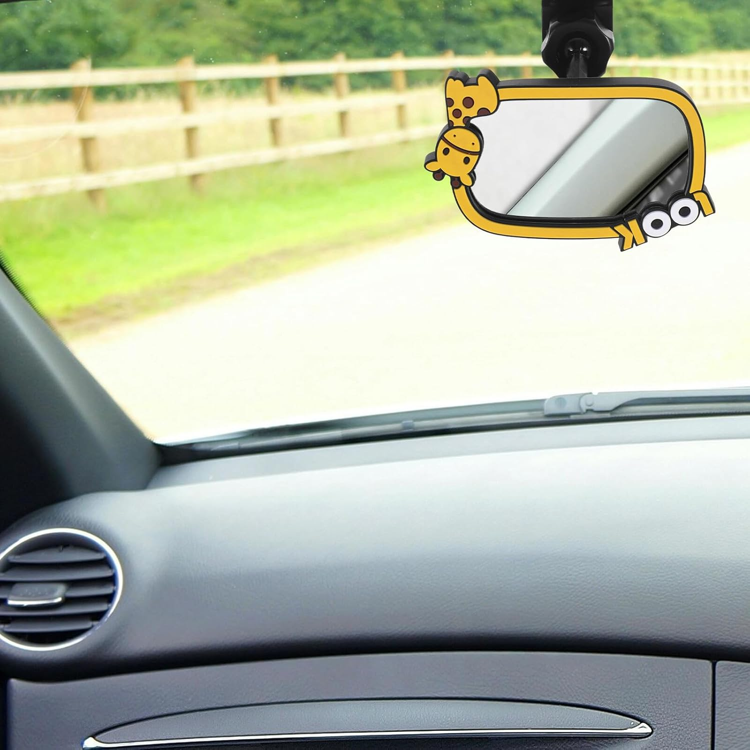 Car Mirror Rear Facing Car Interior Mirror Wide Angle Shatterproof Rearview for Safety and Easy Monitoring While Driving image number 3