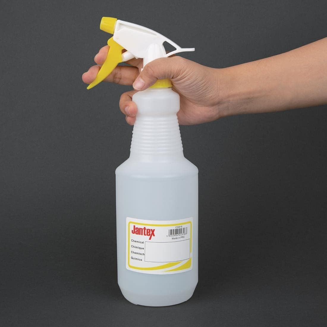Jantex Colour-Coded Trigger Spray Bottle, Yellow, 750 Ml Capacity image number 1