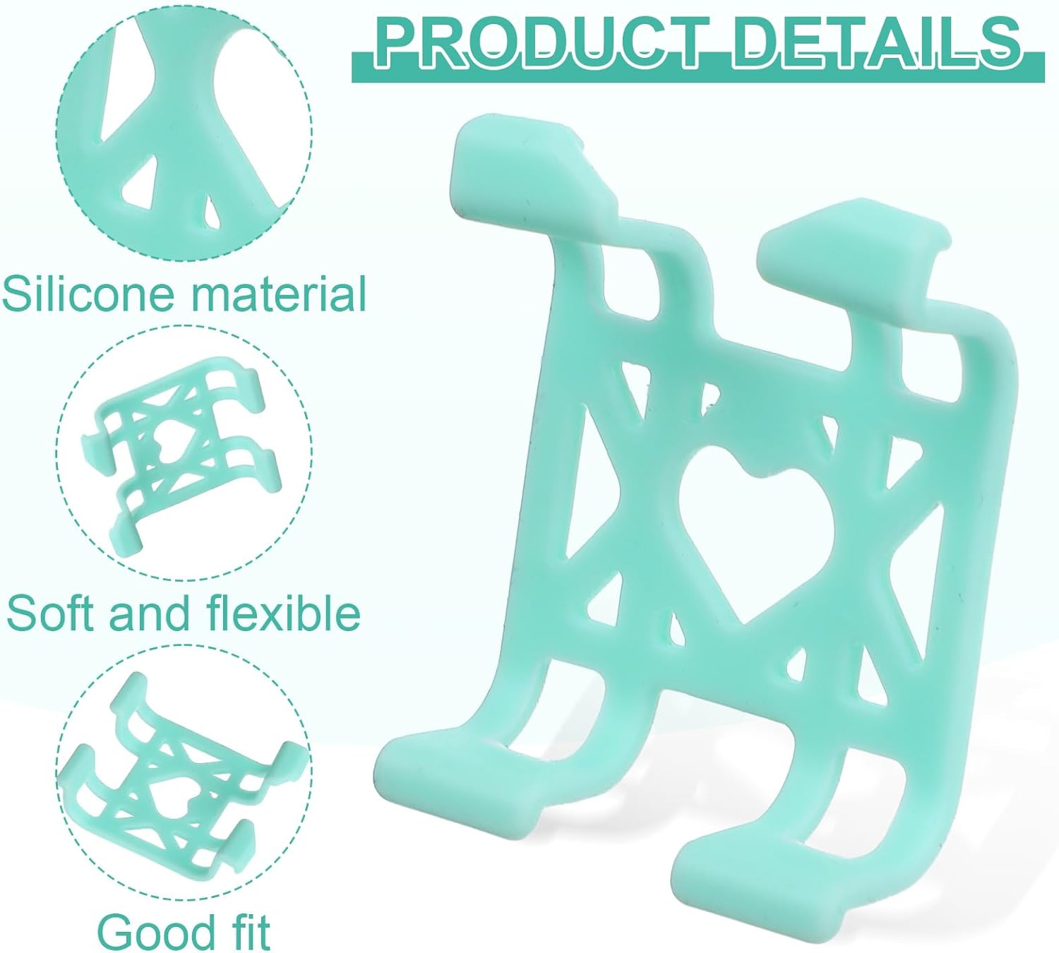 Quilax 4Pcs Dog GPS Trackers Rubber Clip Compatible with Tractive GPS, Soft Pet Location Trackers Clips, Replacement Rubber Attachment Clips for Pet image number 4