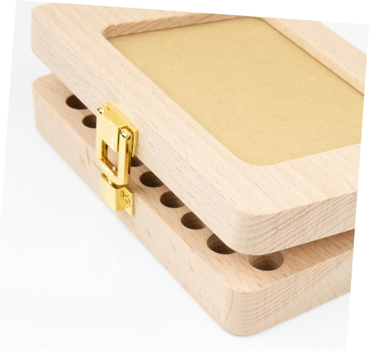 Wooden Teeth Souvenir Box Creative Keepsake Container for Storing Teeth and Lanugo Durable Wooden Design for Cherished Memories image number 1