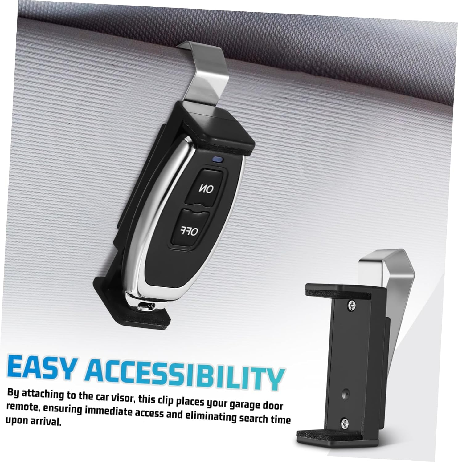 Jojofuny 6Pcs Garage Door Opener Clip Adjustable Auto Sun Visor Clips for Garage Door Remotes Opener Remote Holder for Auto Visor image number 3