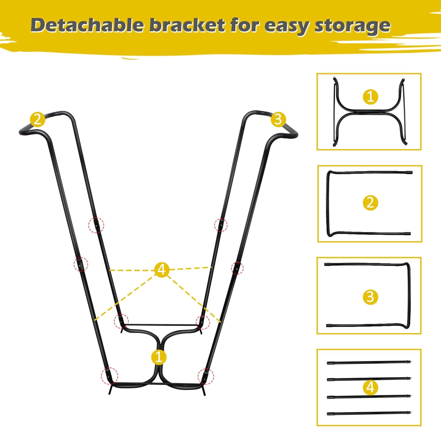 Garden Trash Bag Holder,Outdoor Trash Bag Holder Stand,Outdoor Metal Leaf Bag Holder Stand,Multifunctional Garbage Bag Holder,Outdoor Camping Garbage Bag Holder for Yard Home Weeding image number 1
