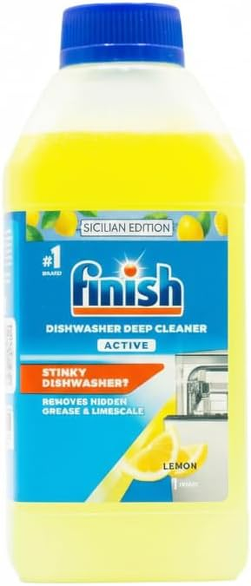 Finish 250Ml Dishwasher Cleaner Active Lemon image number 2