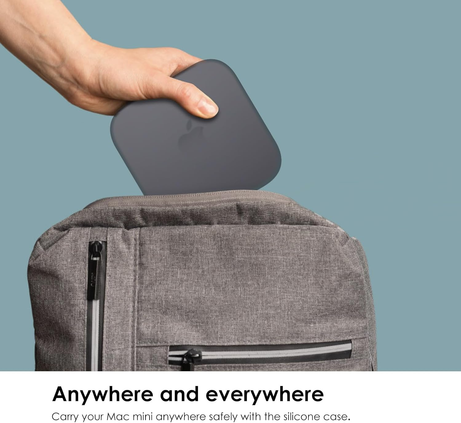 Computer Host Silicone Case for Mac Mini M4/M4 Pro Drop-Proof Cover 2024 New Shell Protector Precise Cutout Shock Resistant Protection image number 4