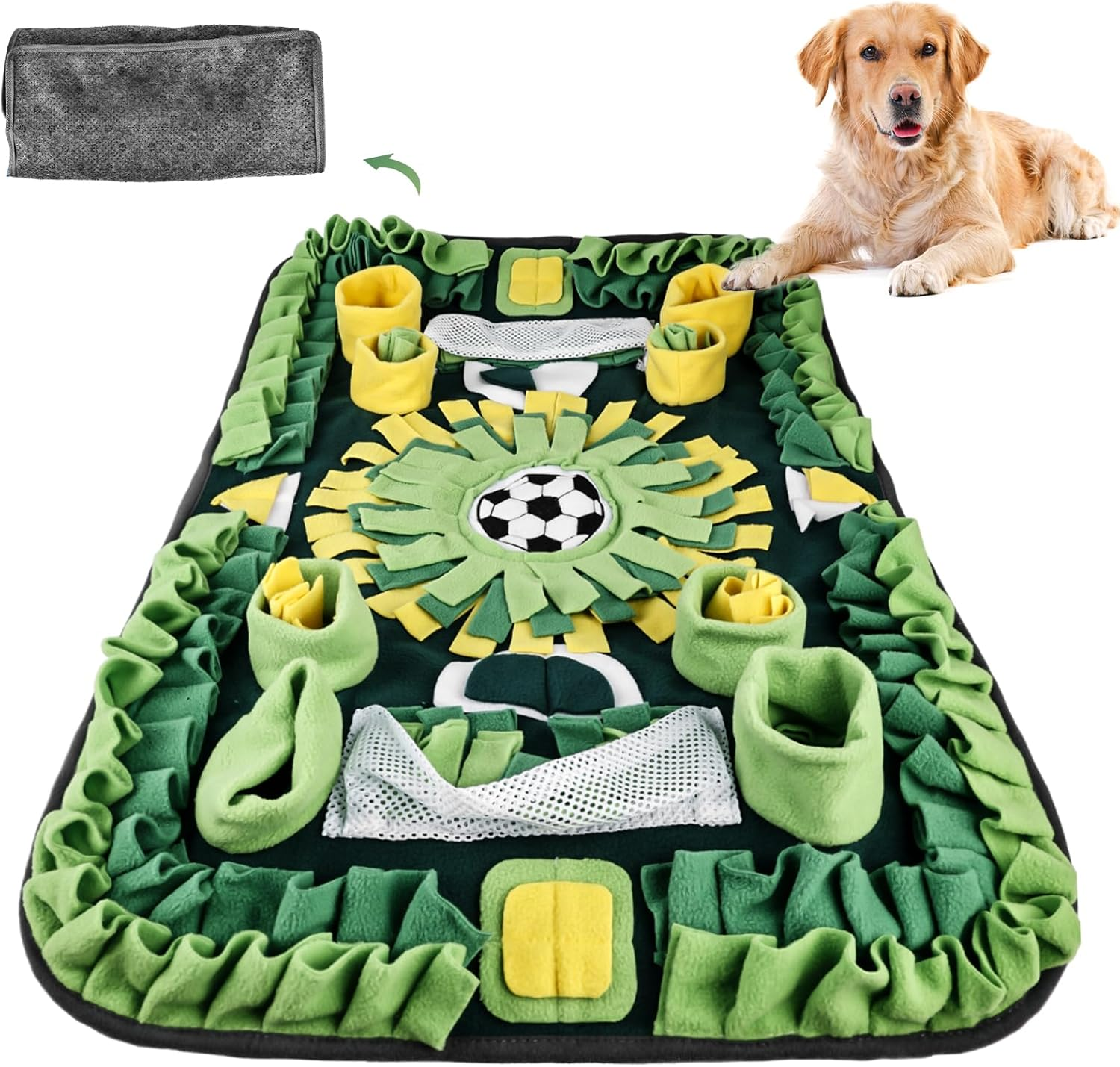 Molbory Sniffing Rug for Dogs, Large, Sniffing Mat for Dogs, Intelligence Toy, Sniffing Blanket, Non-Slip Pet Sniffing Rug, Intelligence Toy for Dogs, Cats, 73 X 50 Cm image number 6