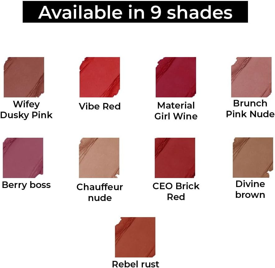 Revolution Lip Allure Soft Satin Lipstick 3.2 G, Divine Brown (Pack of 2)