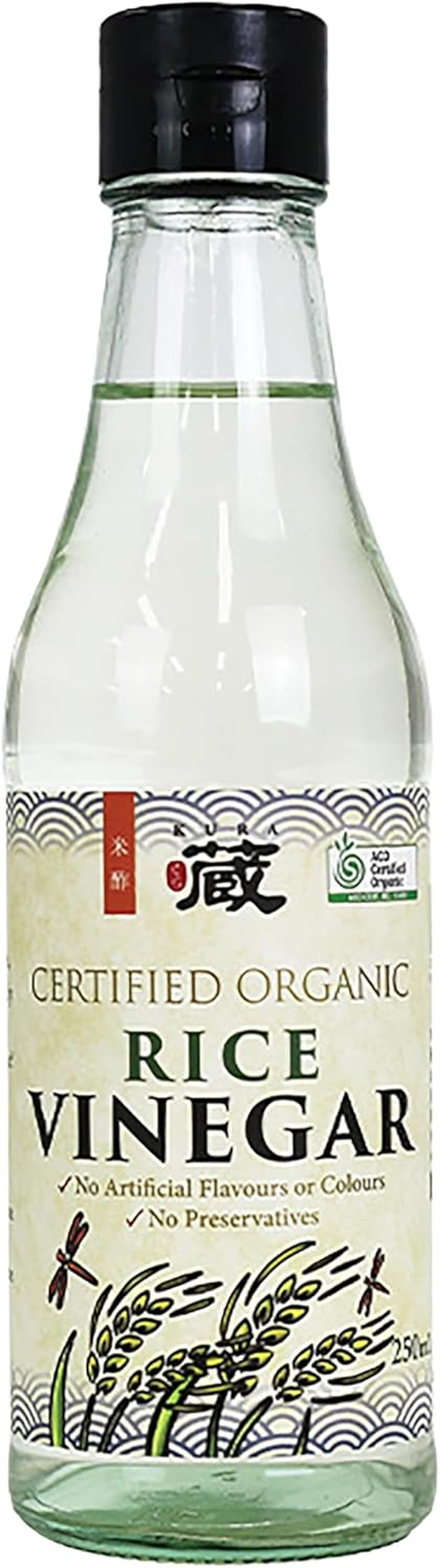 Kura Certified Organic Rice Vinegar 250Ml image number 1