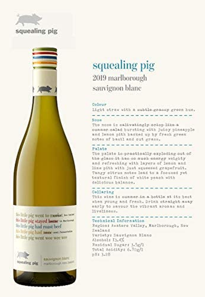 Squealing Pig Marlborough Sauvignon Blanc Wine 750 Ml (Case of 6) image number 5