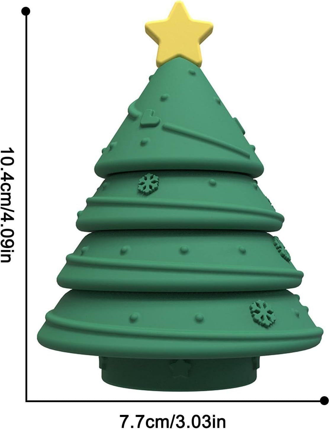 Stacking Blocks Toys - Christmas Tree Stacking Teether Toy - Early Educational Learning Stacking Blocks Tower, Christmas Kids M/B image number 2