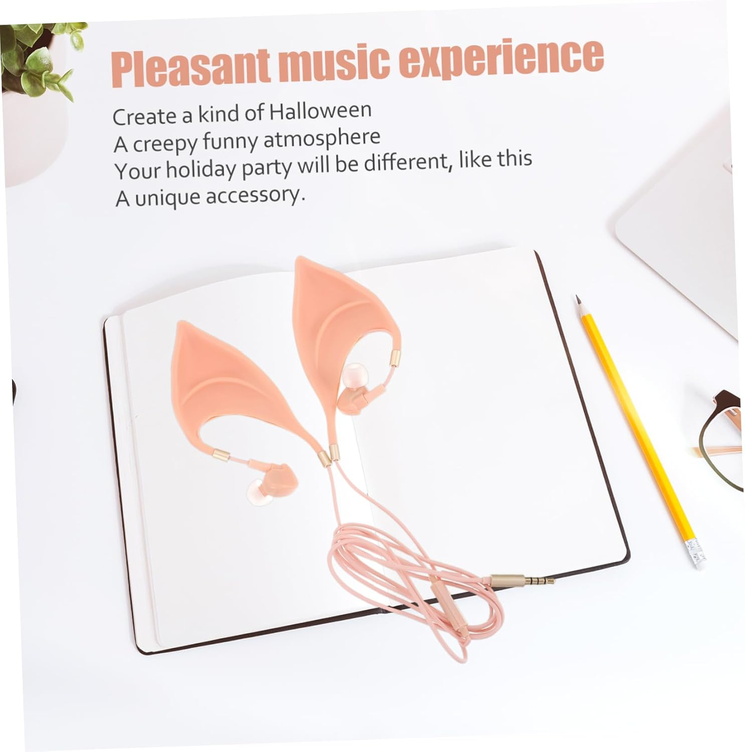 LABRIMP Ear Shape Earphones Microphone In-Ear Music Earbuds for Gaming Lightweight Design for Sports and Travel Wired Earbuds Compatible Smartphones image number 1