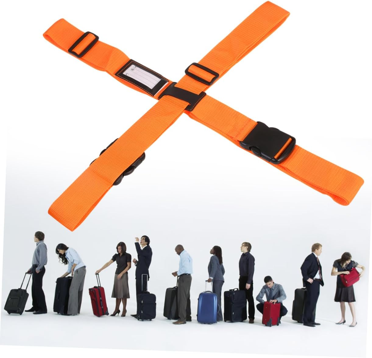 BESTYASH Luggage Belt Orange Straps for Travel Suitcase Security Lightweight Carry Bag Accessories image number 6