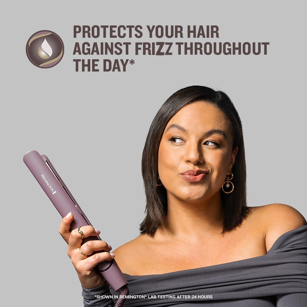 Remington Airvive S8930 Hair Straightener with Ion Technology, Ceramic Coating with Micro Conditioner, Thin Plates, LCD Display, Temperature 150-230 &deg;C