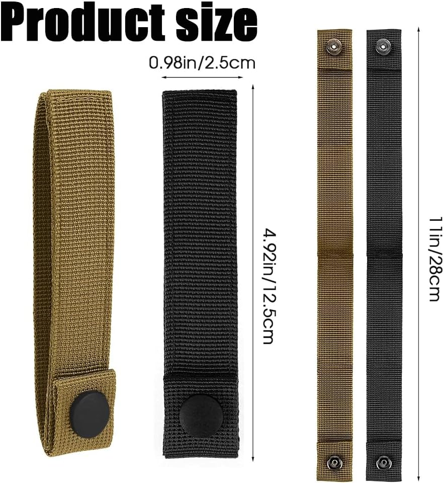 Tactical Molle Webbing Straps,Reusable Molle Webbing Straps, Attachment Snap Strap, Nylon Thumb Snap Straps Molle Adapter Straps for Backpack, Molle Panel Connectors Suitable for Men Women