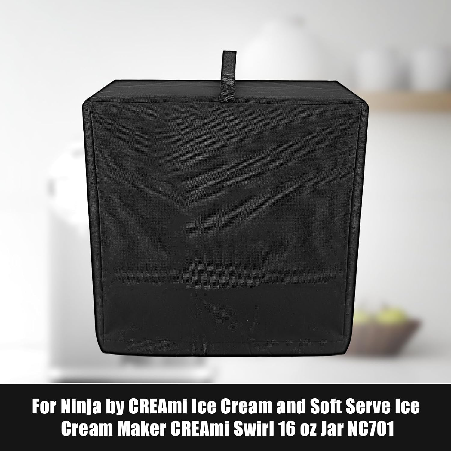 Lyreh Ice Cream Machine Dust Cover for Ninja, 600D Oxford Cloth Waterproof Dust Protector Ice Cream Machine Accessories Compatible with Ninja NC701, Easy to Clean image number 5