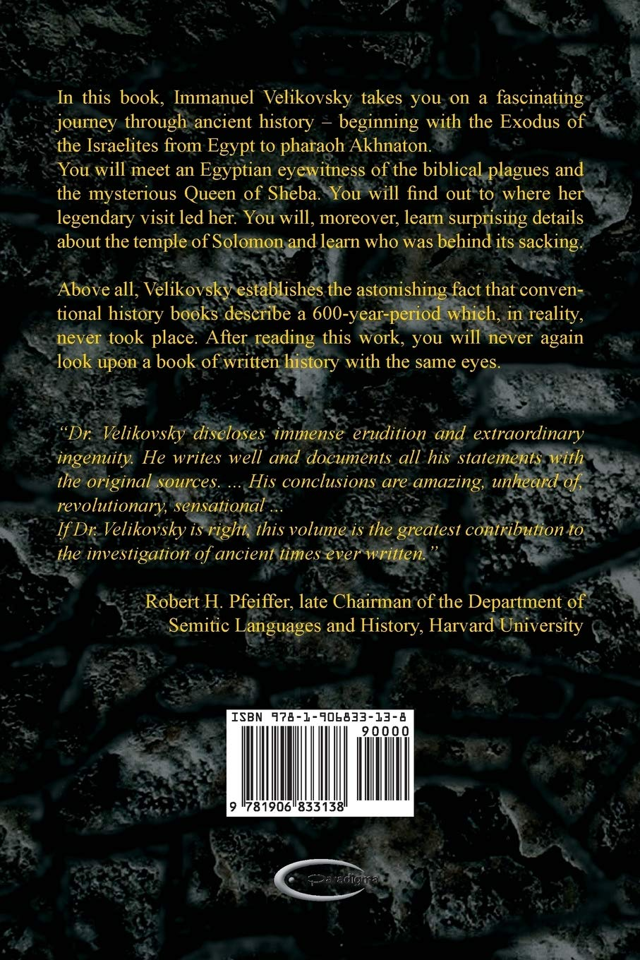 Ages in Chaos I: from the Exodus to King Akhnaton: 1