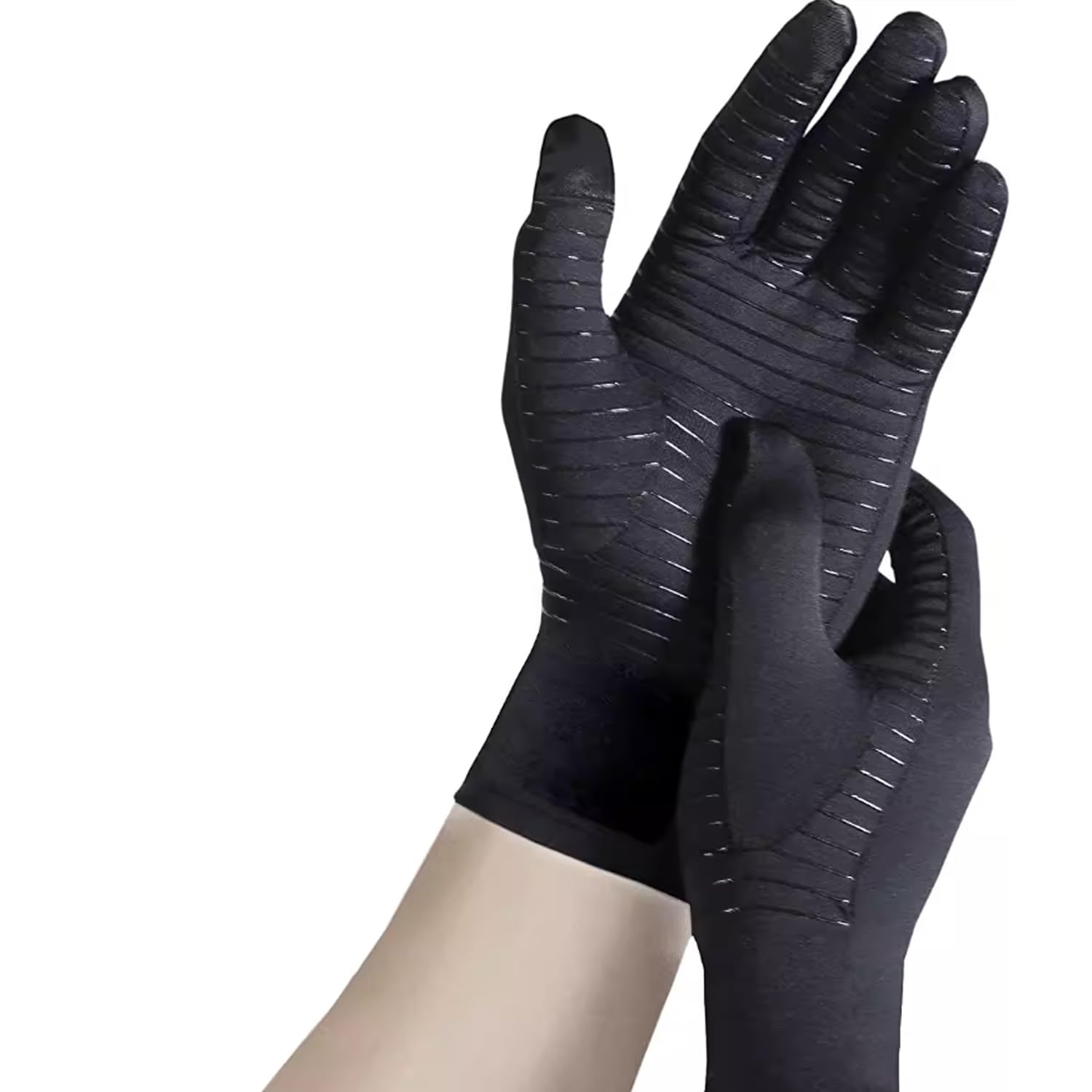 Compression Arthritis Gloves Hand Wrist Brace Finger Pain Relief (M) image number 2