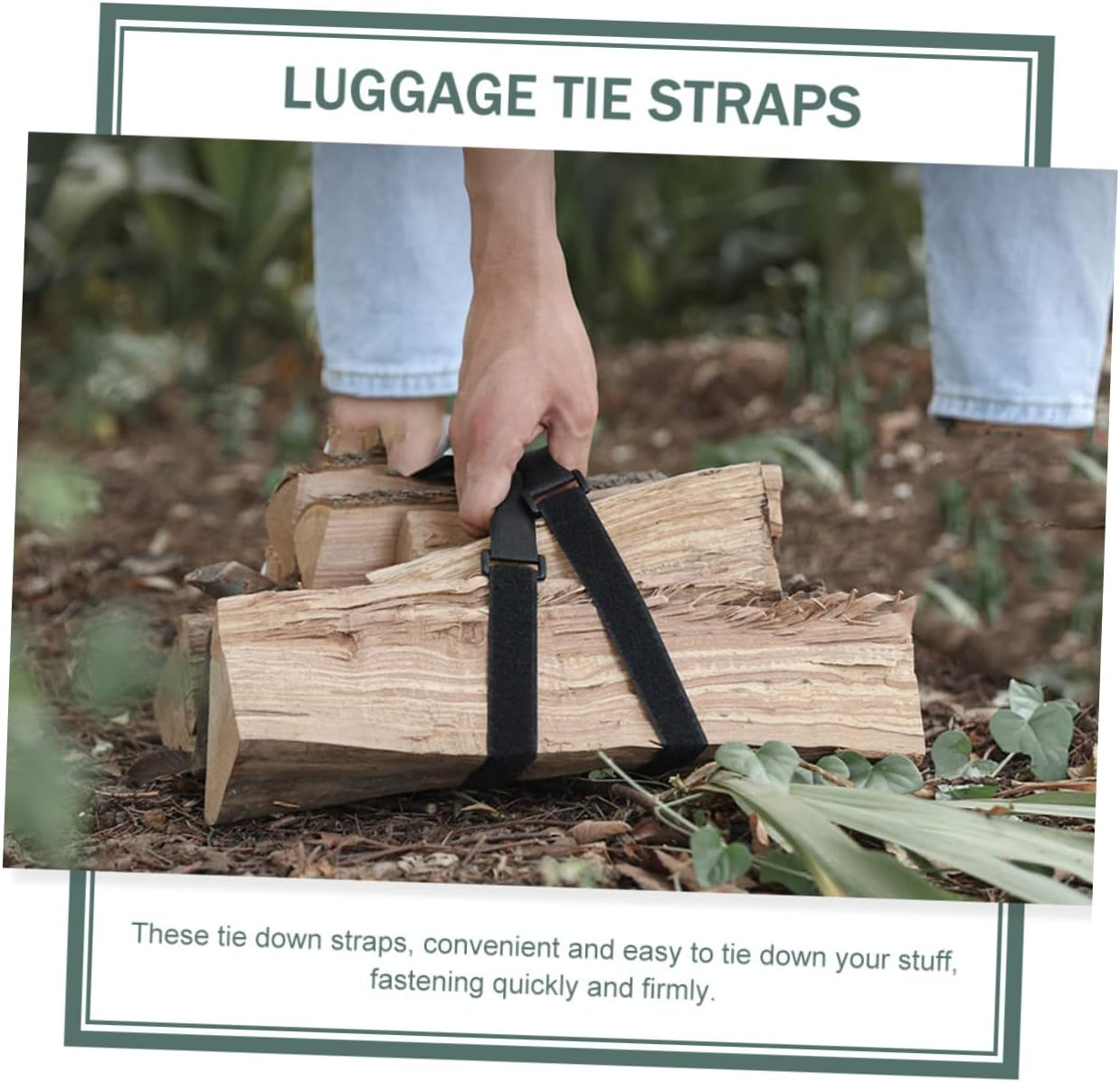 OSALADI 20Pcs Outdoor Luggage Binding Belts Camping Lashing Straps Multipurpose Bundling Belts for Travel Gear Secure Packing image number 3