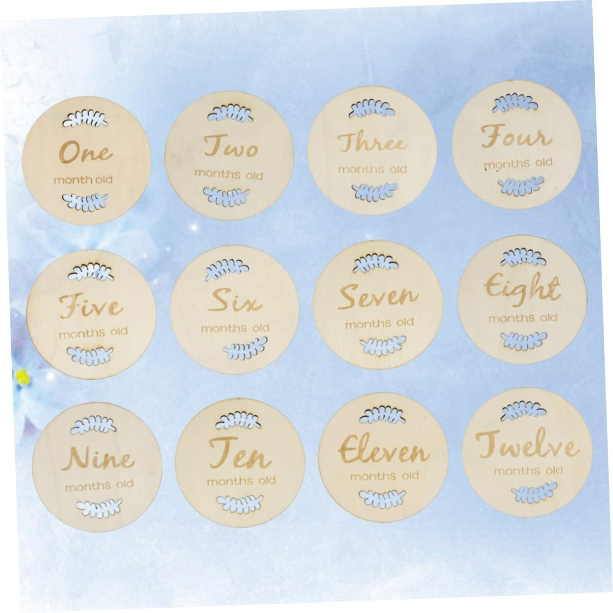 ERINGOGO Creative Milestone Cards Monthly Growth Tracking for Newborns for Photo Props and Showers Unique Designs for Media image number 1