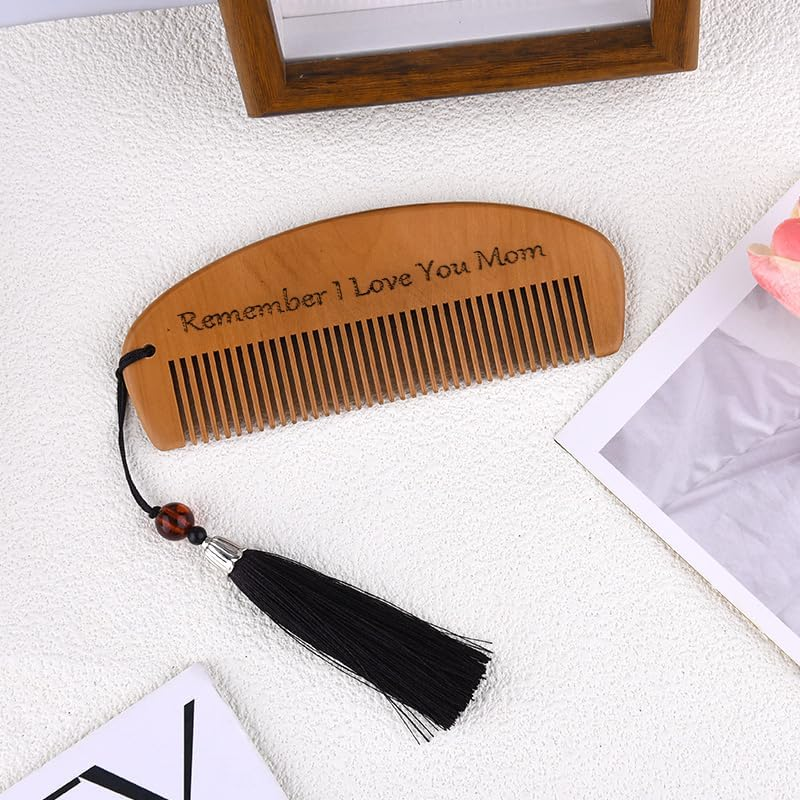 I Love You Mom Gifts for Birthday Christmas from Daughter Son Unique Moms Comb Gifts for Mother Mama Mommy Engraved Hair Combs for Moms Useful Mom Gift Ideas image number 4