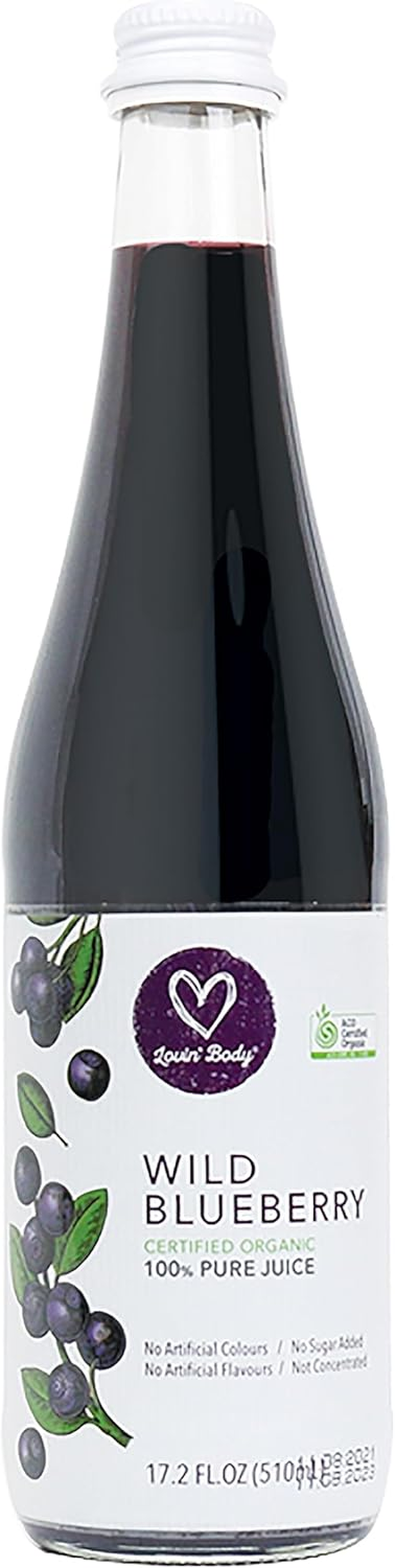 Lovin' Body Organic Wild Blueberry Juice 510 Ml