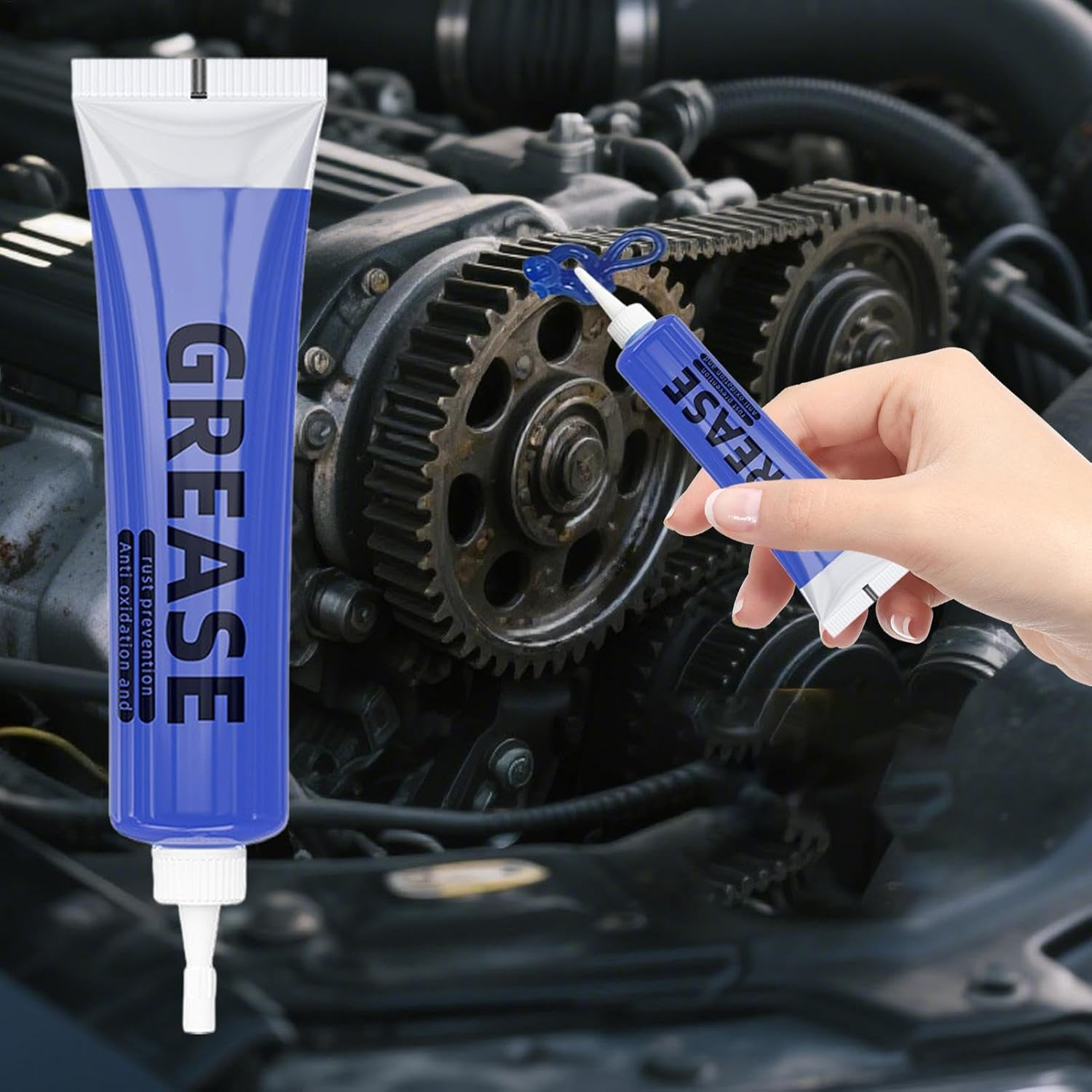 Wheel Bearing Grease | 20G High Temp Wheel Bearing Lithium Grease Tube - Sealant Lube Portable Long-Lasting for Boat Hinges Car Equipment Vehicle Mechanics Industrial image number 1