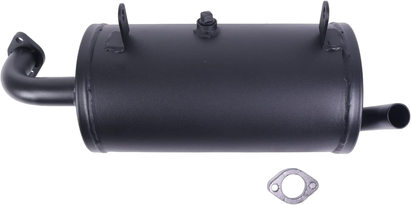 Exhaust Assembly Muffler 18091-0235 18091-0487 with Gasket 11061-0132 Compatible with Kawasaki Mule 600 2X4 610 4X4 SX KAF400 image number 1