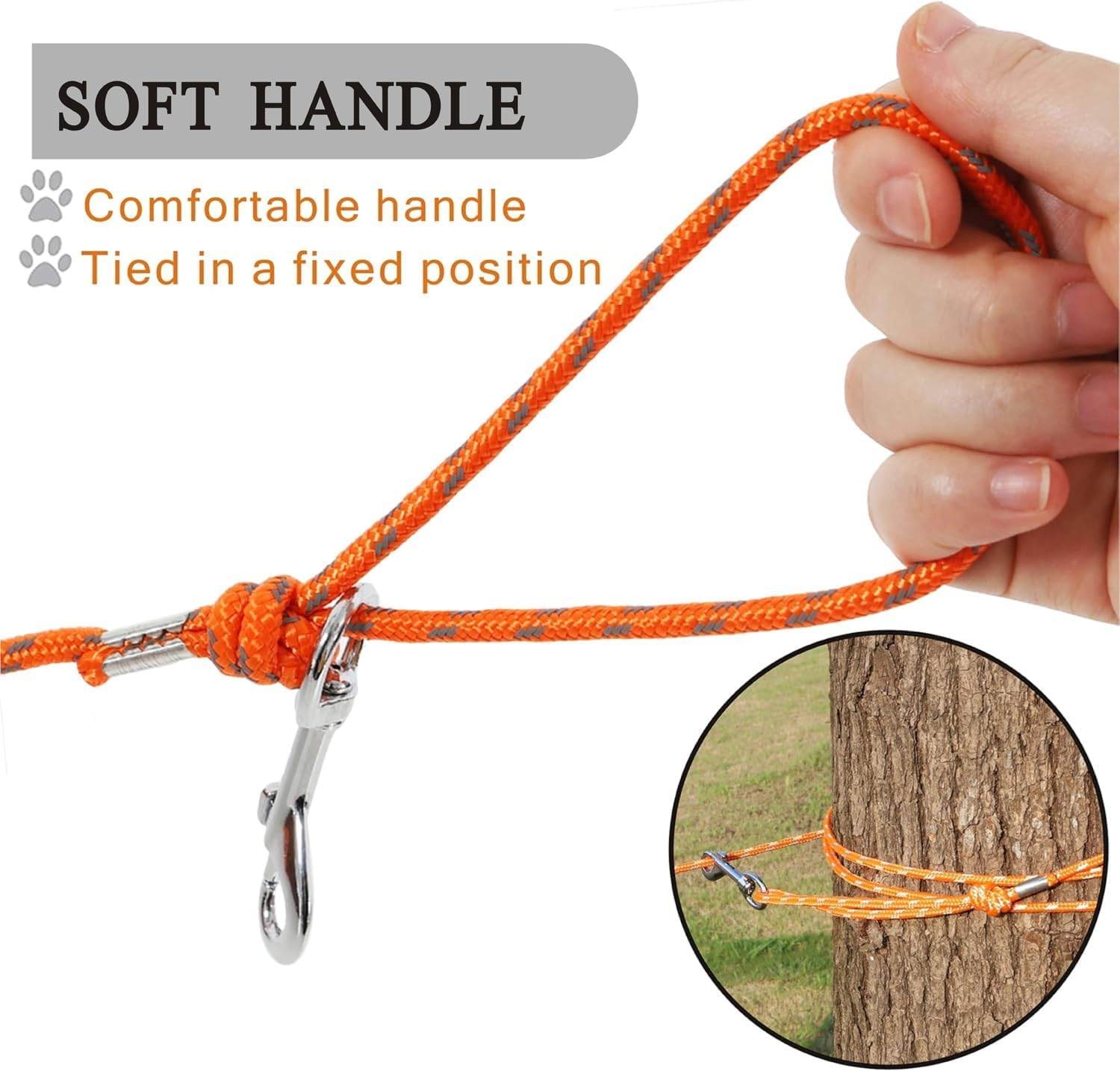 Reflective Cat Cable Out Leash - 30FT Escape Proof Walking Lead for Puppies/Kittens/Rabbits/Small Animals, Durable Safe Personalized Extender for Training and Outdoor Play image number 3