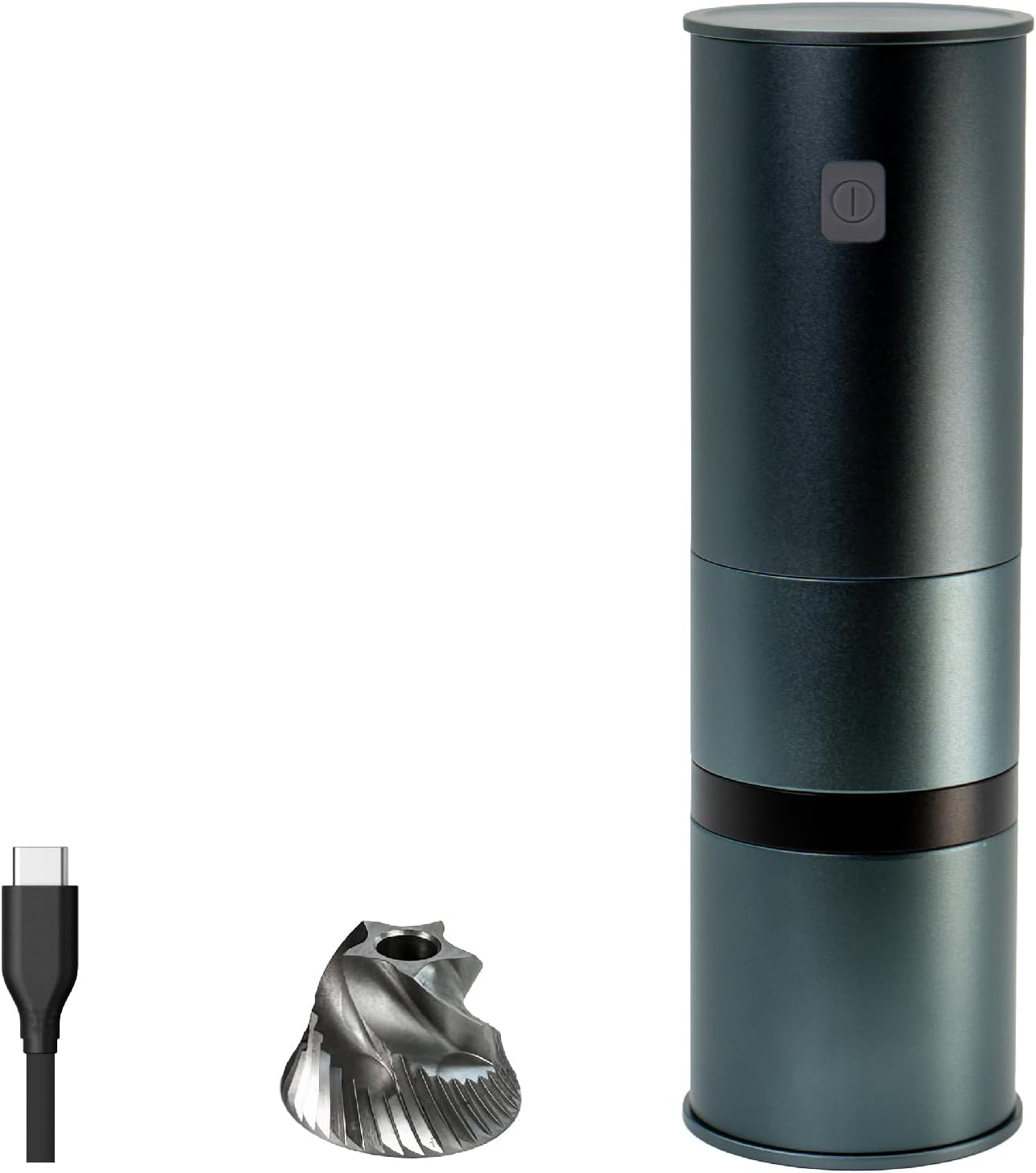 Miicoffee PT1 Portable Electric Burr Coffee Grinder V2, USB-C Rechargeable Stainless Conical Burr Grinder, Aluminum Body with Cleaning Brush Included image number 4