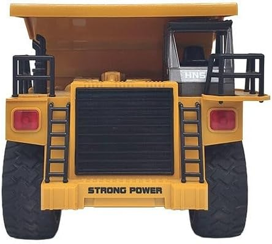 Lenoxx Remote Controlled Dump Truck for Kids - Premium Die-Cast 4 Wheel Garbage Truck Construction Vehicle Toy for Children - Light Effects & Lifting Back image number 1