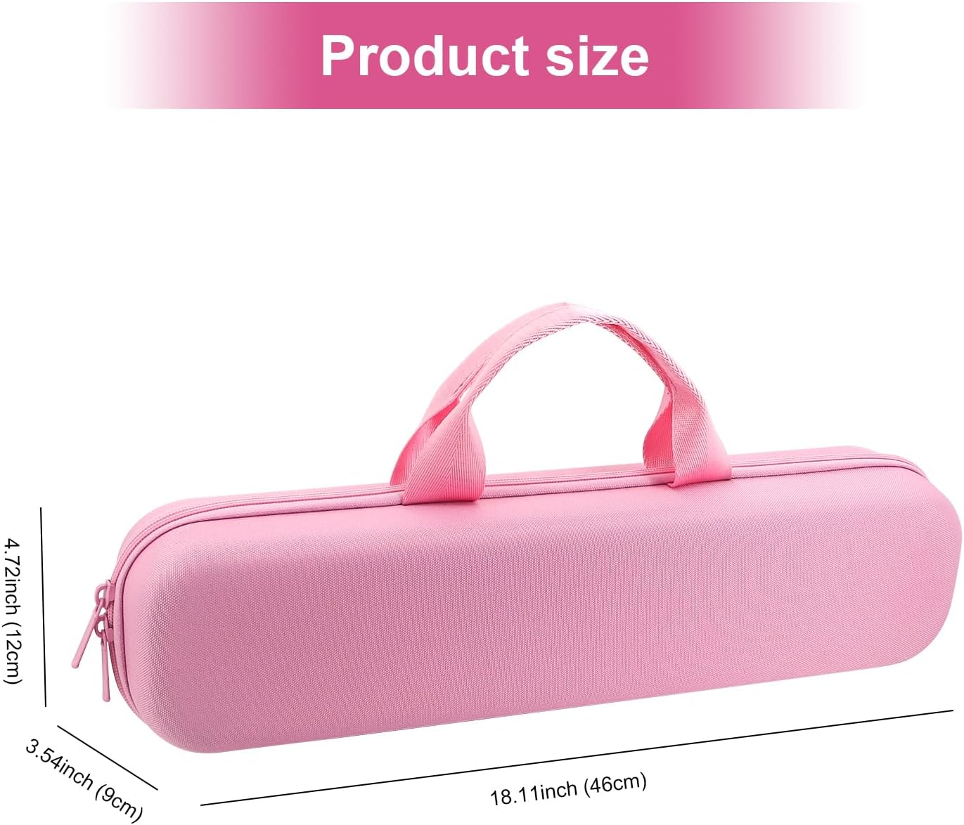 Buwico Hard Travel Case for Dyson Airstrait Straightener, Portable Storage Bag for Dyson Airstrait Straightener (Only Case, Pink) image number 2