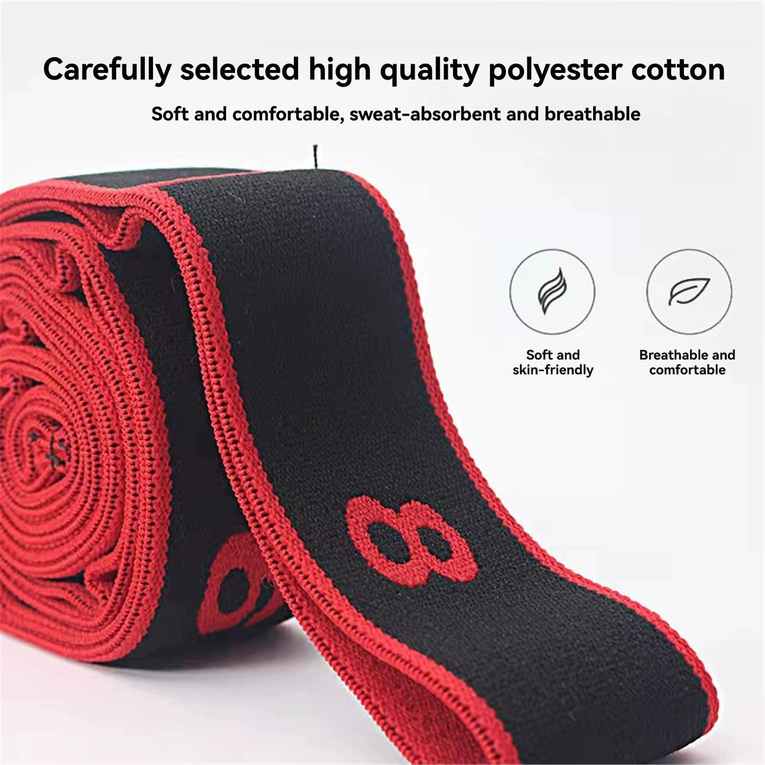 Yoga Bands Elastic Fitness 8-Section Segmented Stretching Digital Dance Back and Shoulder Suitable for Latin Pilates Strength Training Exercises Full-Body Workout Muscle Joint Mobility Enhancement image number 4