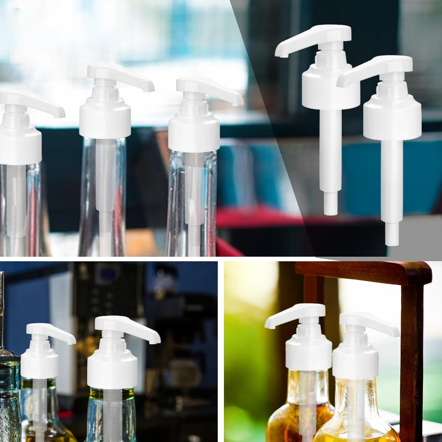 Pack of 2 Pump Dispenser for Monin Syrup - Compatible with Monin Syrup Pump and 700 Ml Bottles, 10 Ml Pro Hub, Reusable Pump Head for Coffee Bar, Homebrew, Cocktails image number 3