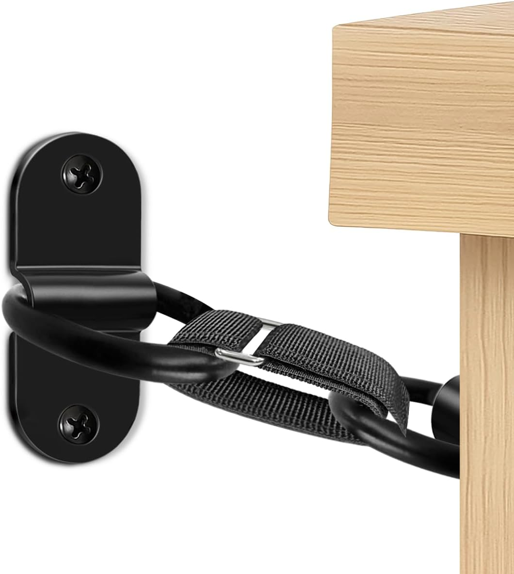 Furniture Straps for Baby Proofing 6 Pack Heavy Dutychild Proofing Furniture Anchors Furniture Wall Anchors anti Tip for Cabinets, Closets Dresser Drawer Cabinets Closets Bookshelves