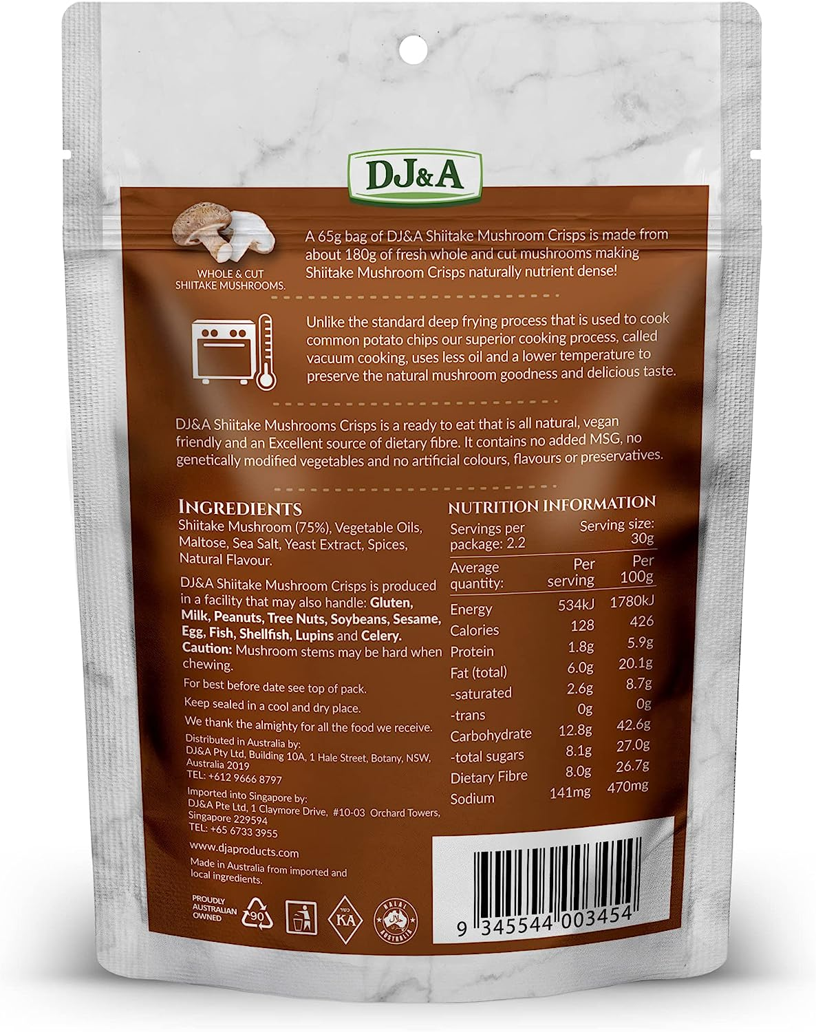 DJ&A Shiitake Mushroom Crisps image number 3