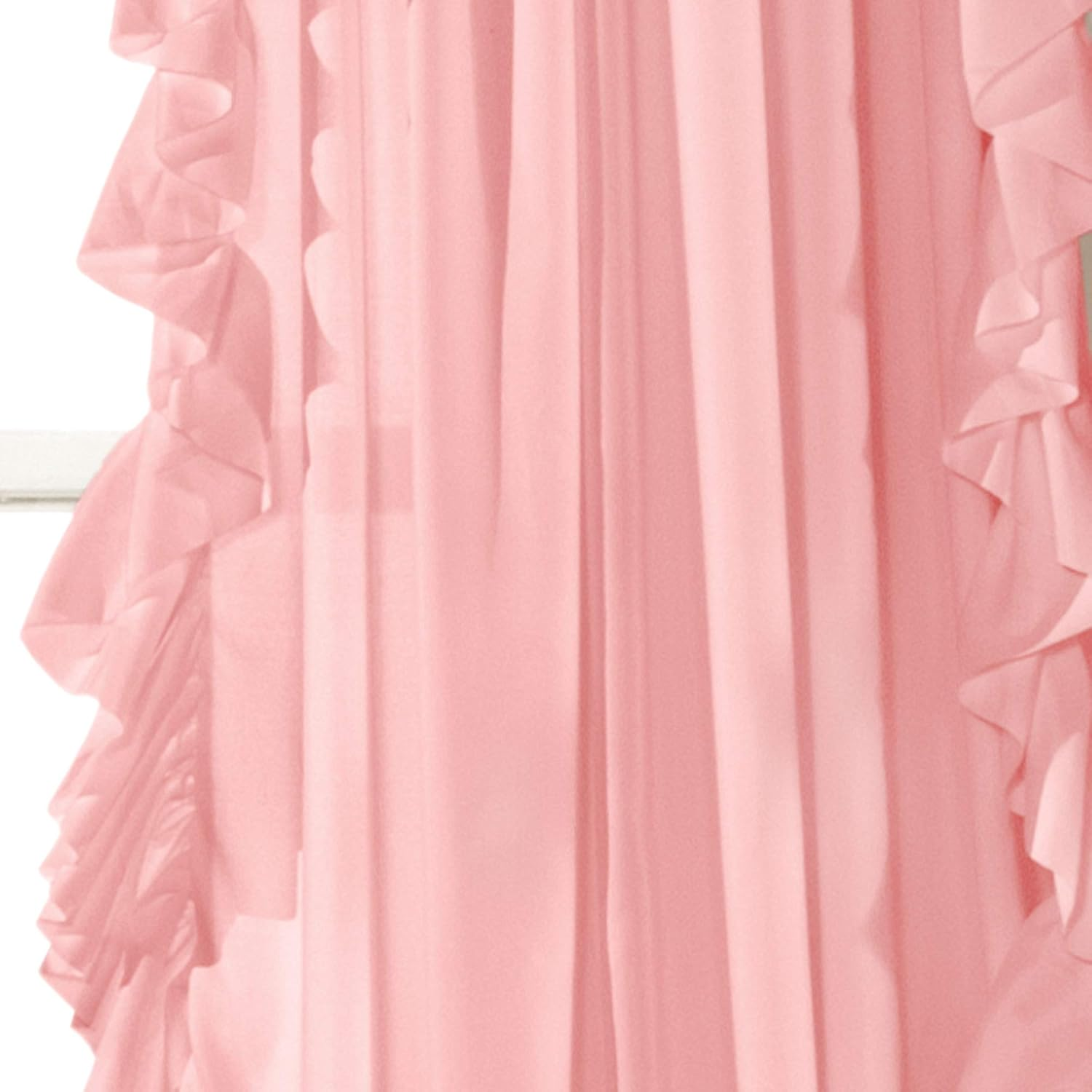 Lush Decor Reyna Window Curtain Panel Pair, 84" X 54", Pink image number 5
