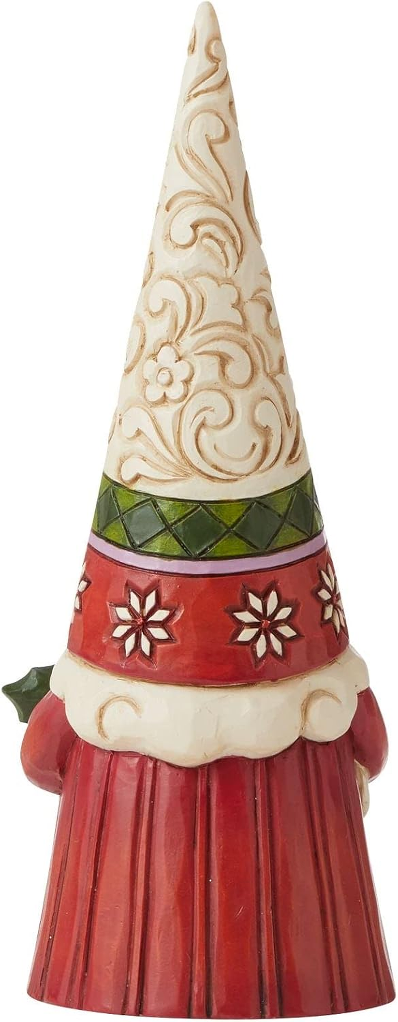 Heartwood Creek Jim Shore Christmas Gnome Holding Holly, 16Cm, Red,6009180 image number 1