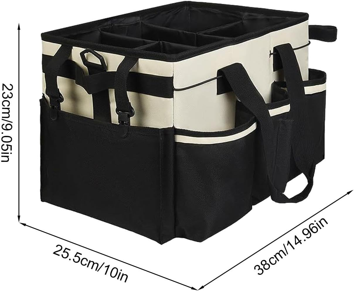 Cleaning Supply Organizer Bag,Water Proof Bucket Bag for Cleaning | High Capacity Detailing Bucket Organizer for Dining Room Kitchen Hotel Trunk image number 1