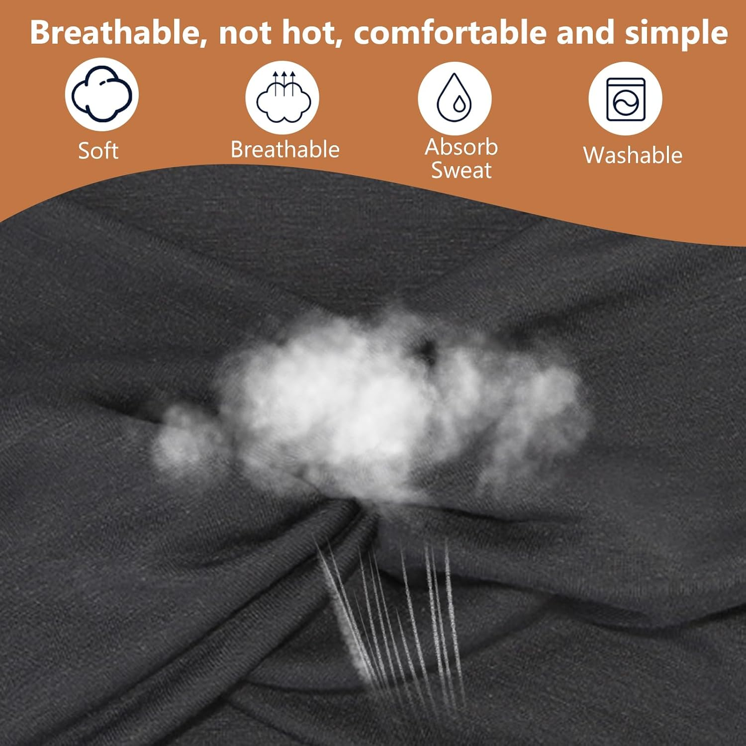 Culinavog Pack of 6 Women'S Headbands, Wide Elastic Hair Bands for Women, Soft Non-Slip Headbands with Twist Design, Multicoloured for Yoga, Sports, Everyday Use - A image number 4