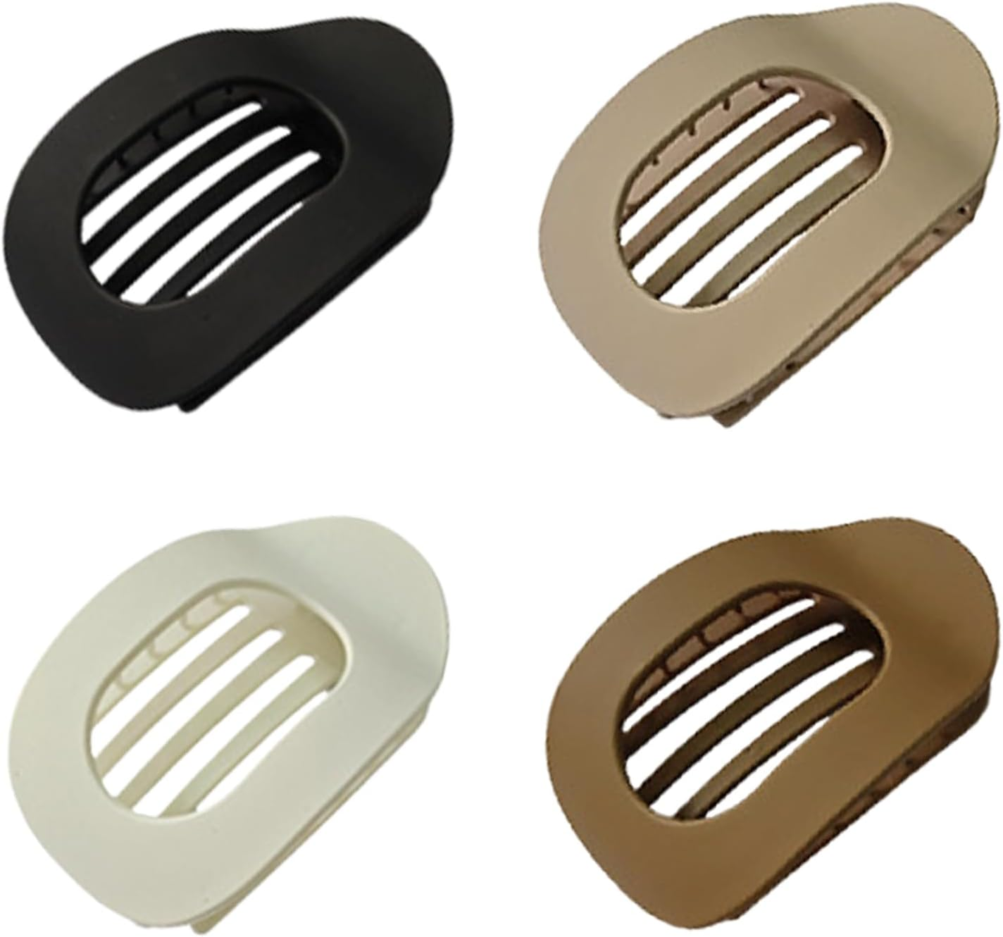 Pack of 4 Flat Hair Clips, Duckbill Hair Clip, Flat, French Flat Claw Clips, Flat Claw Clips with Inner Teeth, Hair Clip for All Hair Types image number 3