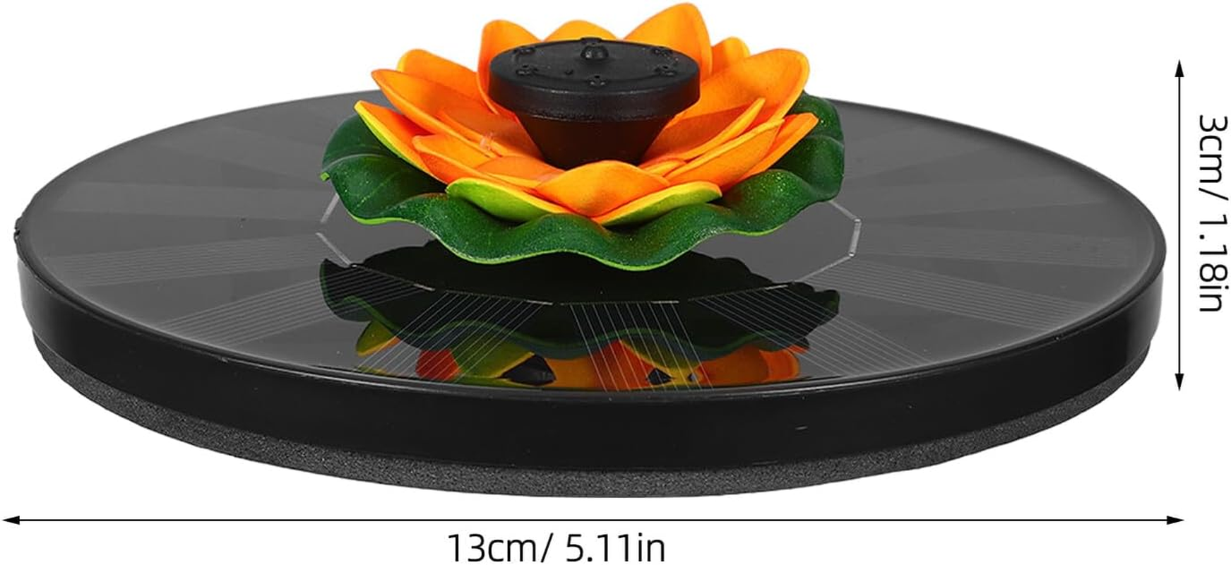 COHEALI Solar Powered Floating Fountain Lotus Shape for Bird Baths and Ponds Easy Setup Solar Outdoor Water Feature Enhancing Garden Decor and Creating Vibrant Atmosphere image number 2
