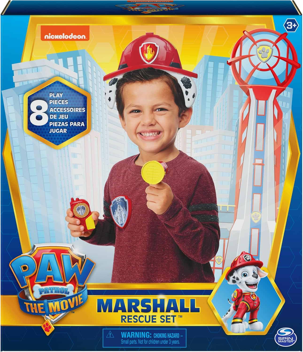 Paw Patrol, Marshall Movie Rescue 8-Piece Role Play Set for Pretend Play, Kids Toys for Ages 3 and Up image number 5