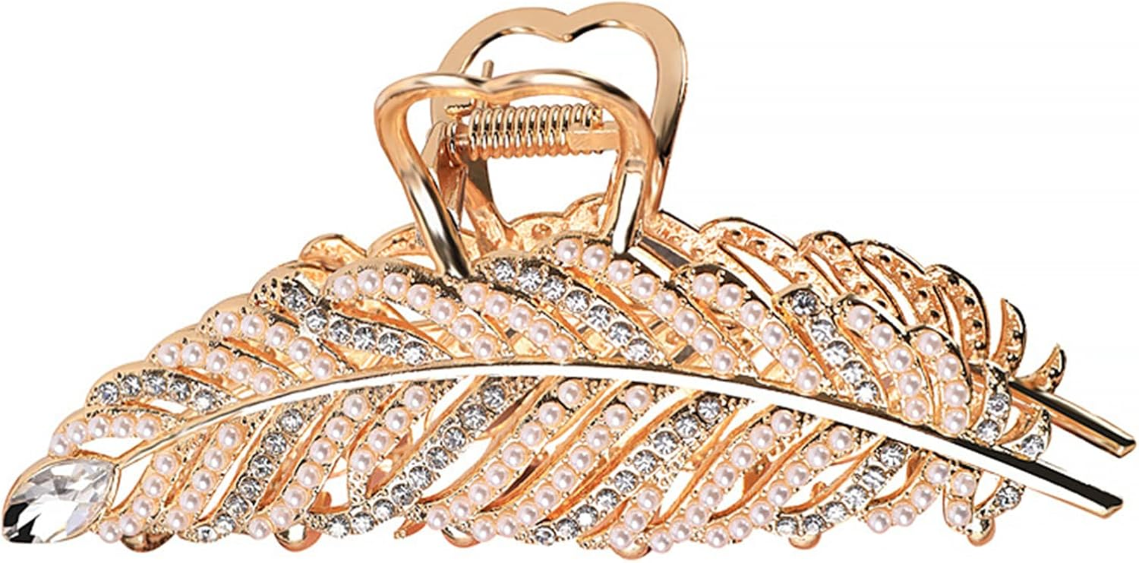 Hair Clips for Women, Cute Claw Clip, Creative Hair Accessories,Golden Leaves image number 3