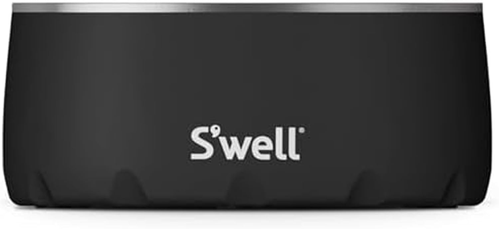 S'Well Stainless Steel Dog Bowl - for Small to Medium Size Dogs - 16Oz, Teakwood - Non-Slip and No-Spill Design with Rubber Bottom, and Dishwasher Safe - Bpa-Free Pet Bowl for Food and Water