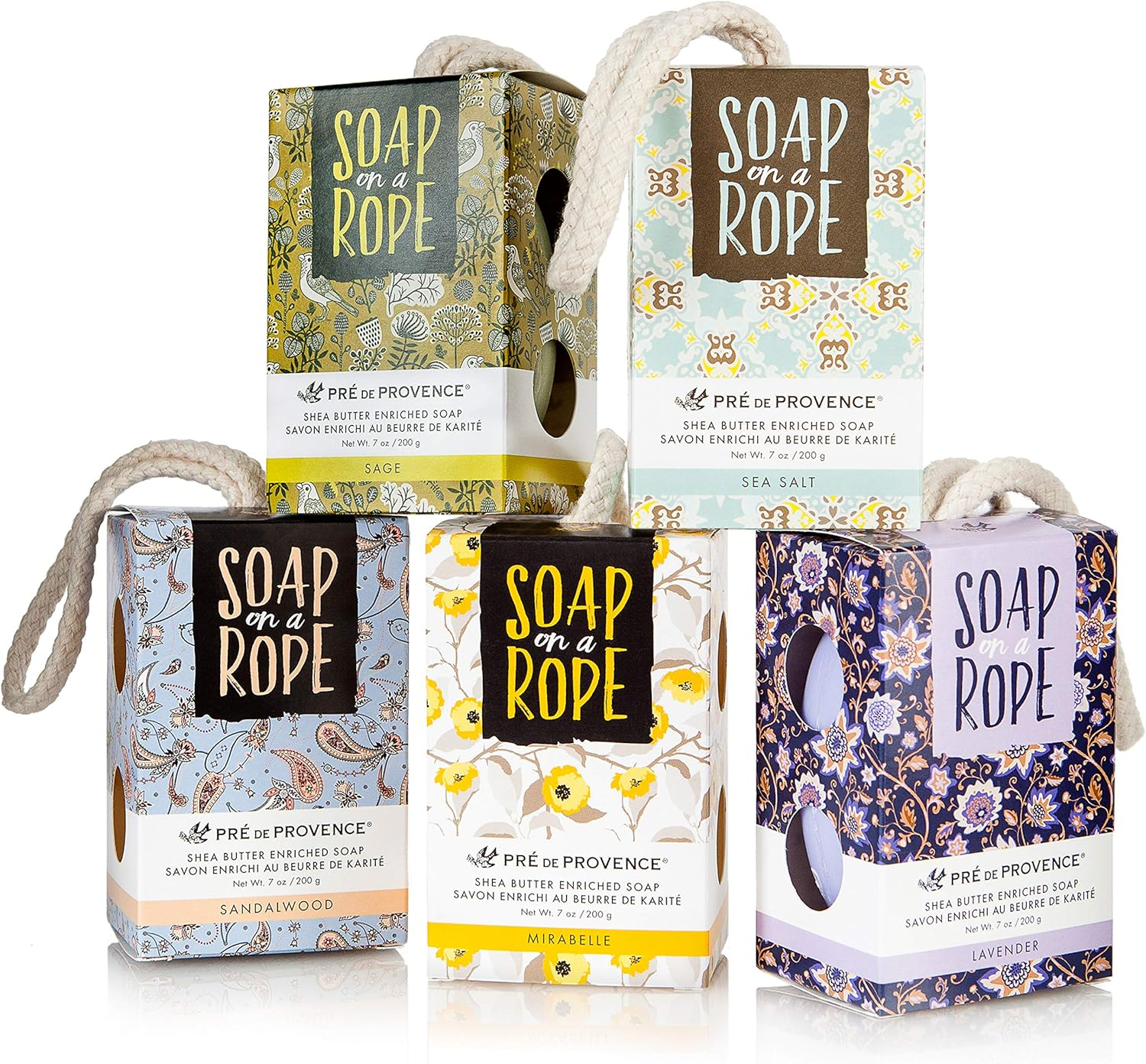 Pre De Provence Soap on a Rope, 200 Gram Sage image number 4