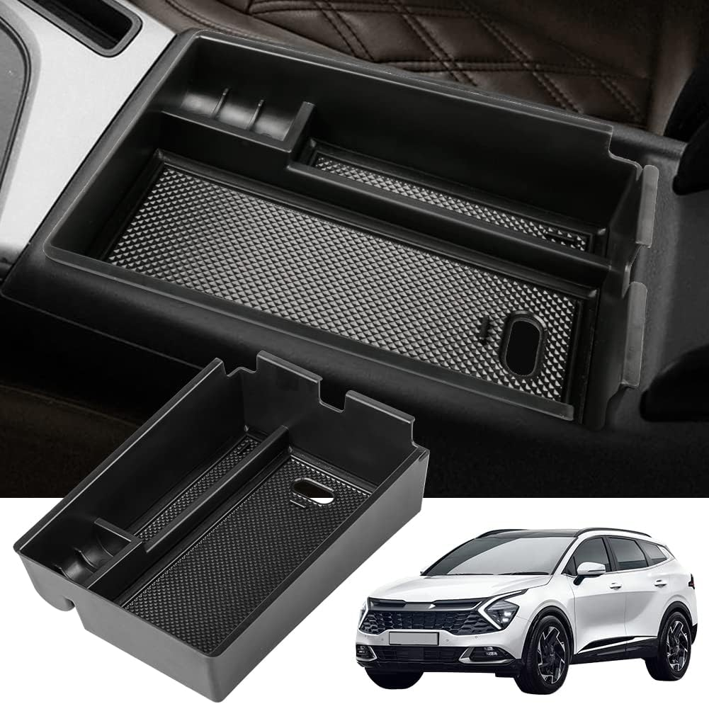 Center Console Organizer Tray Accessories Compatible with Kia Sportage NQ5 2023 2024 Armrest Storage Box Insert Pallet image number 1