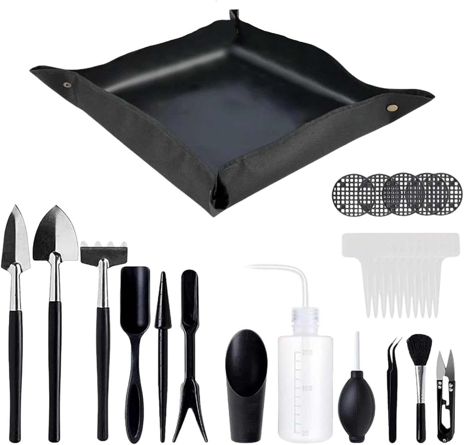 Repotting Kit | Bonsai Tools with Repotting Mat,Plant Care Kit, Flower Plant Transplanting Supplies for Greenhouse Balcony Houseplant Indoor Outdoor image number 6