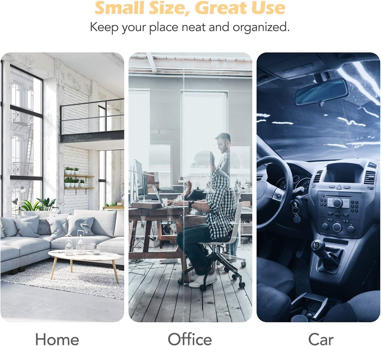 AGPTEK Self Adhesive Cable Clips, Wire Clips Cable Clamps Management TV PC Cable Holder Cord Organizer for Home, Office, Car, Desk (White, 100 PCS)