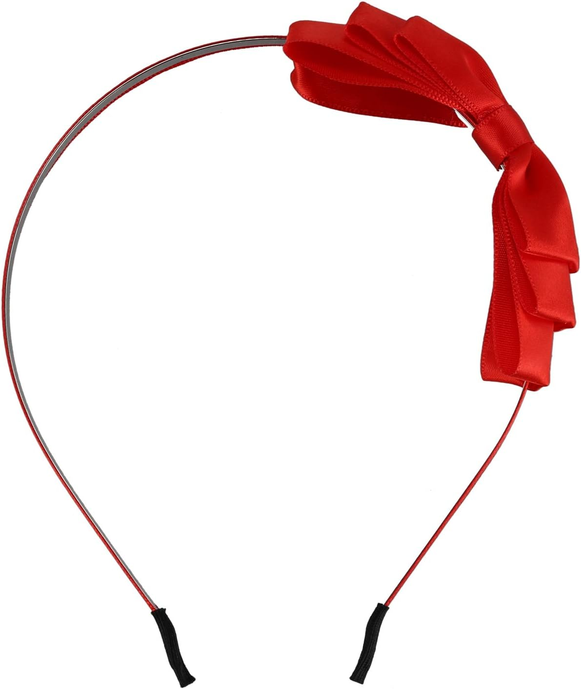 Spacesea Bow Hair Band Soft Elastic Bow Headband Hair Accessories for Children Adults Red image number 3