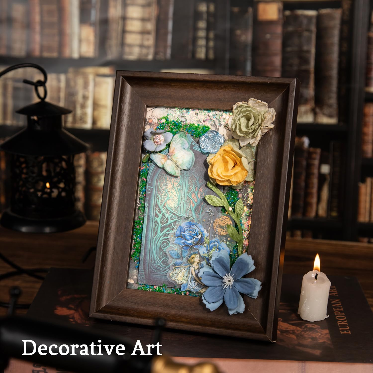 MIYOULUNA 180Pcs Vintage Gothic Scrapbook Paper, Antique Junk Journal Supplies for Scrapbooking Kit, Aesthetic Tree, Spider, Door, Book Designs for Creative Journaling, DIY Crafts image number 3