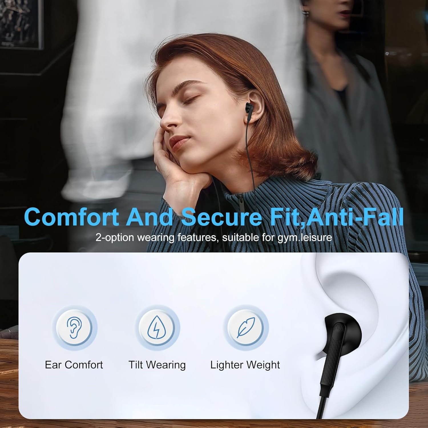 Samsung S25 Ultra USB C Headphones Wired Earbuds for Galaxy S25+ S25 Edge S24 Ultra S23 FE/A26 A36 A56 A35/Z Fold Flip 6, In-Ear Type C Earphone with Mic & Volume Control Hifi Stereo Noise Cancelling image number 2